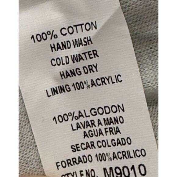 Monoreno Womens Cardigan Sweatshirt Open Front Embroidered Medium Gray NWT - Picture 9 of 9